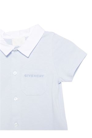 tuta in cotone azzurro GIVENCHY KIDS | H31253771